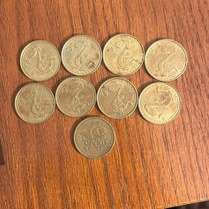 9 Smoking Dragon Coins